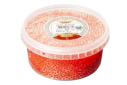 Trout caviar 500 gr in plastic container