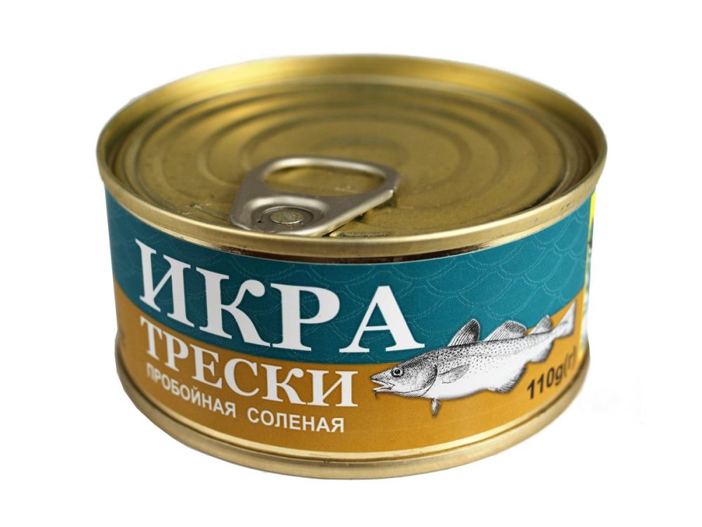 Икра трески соленая ТМ ОСТРОВ 90 гр ж.б. (Від 12 шт!)
