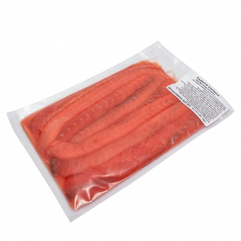 Филе лосося (лоинсы) холодного копчения без шкурки 500 гр, вакуумная упаковка